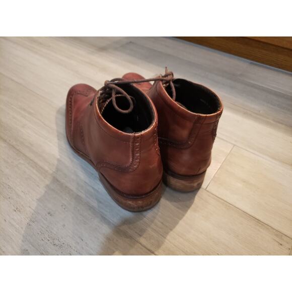 Cole Haan Liam Chukka II Wingtip Leather Ankle Boots Brown Size - 11 M C11053 - Picture 3 of 5